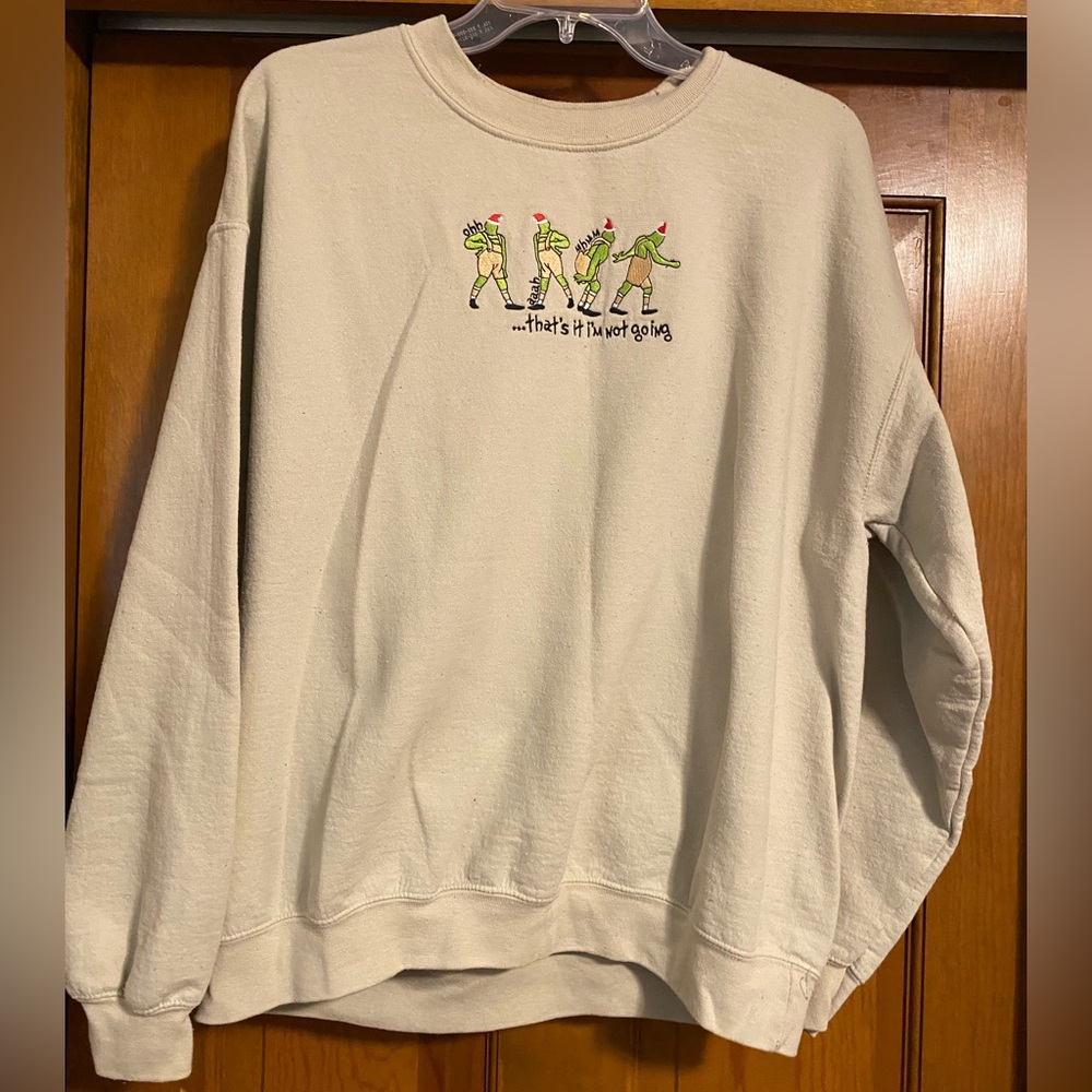 Grinch Gildan Embroidered Sweatshirt